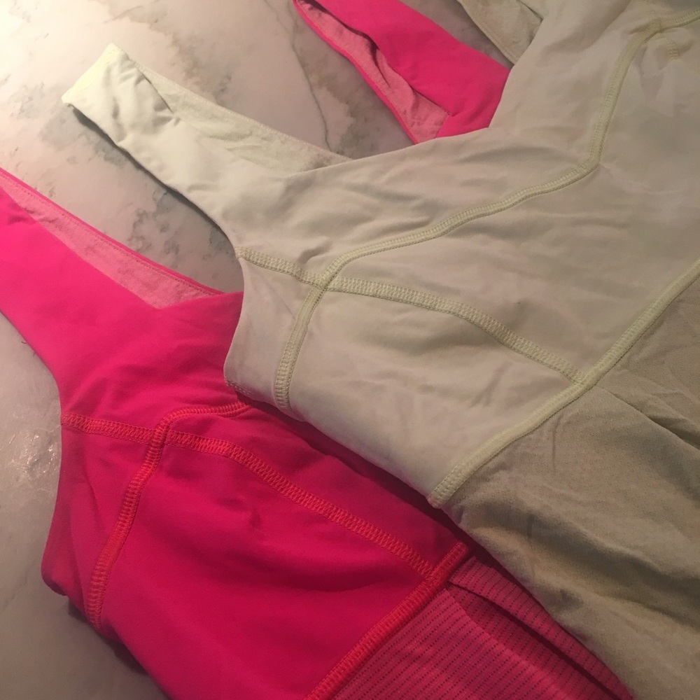 (2) Lululemon RUN: tame me tanks. Size 6.